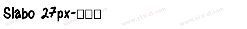 Slabo 27px字体转换